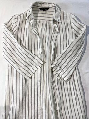 Linen Charlies White Shirt dress